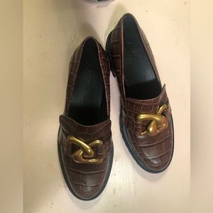 Ladies Aerosoles loafers brown leather